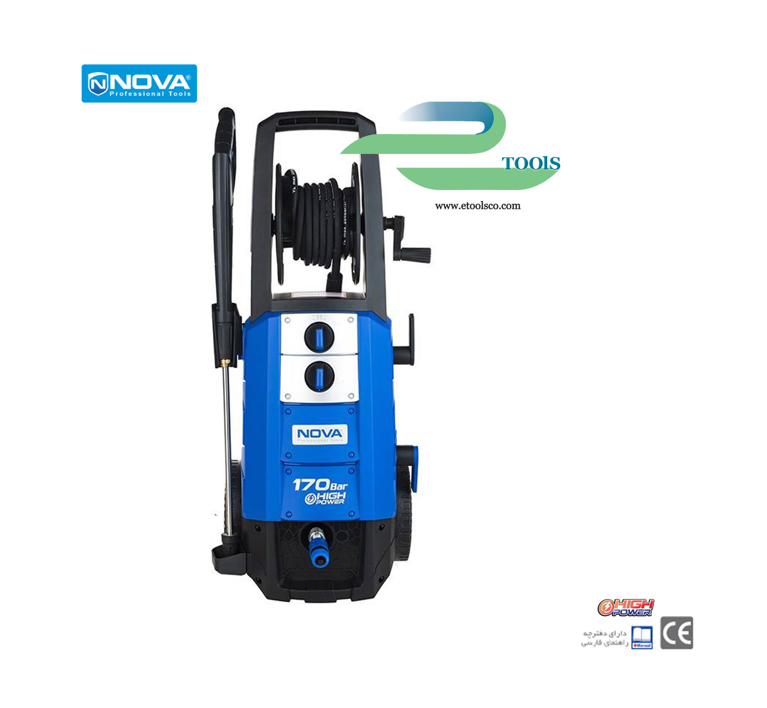 کارواش 170 بار دینامی صنعتی نووا NTW 4170